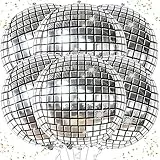 6 Stück Discokugel Luftballon, Discokugel Silvester Deko Folienballon, 22 Zoll 4D Diskokugel Luftballons Silber, Disco Ballons für Neujahr Deko, Geburtstag, Karneval, 70 80 90er Jahre Disco Deko Party