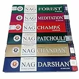 Golden Nag Champa Räucherstäbchen, Vijayshree, 6 Boxen