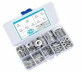 Newoutset Edelstahl Flachunterlegscheiben, Sortiment für Heimdekoration, Fabriken Bau - M2/M2.5/M3/M4/M5/M6/M8/M10/M12
