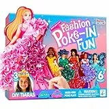 Klever Kits Poke-in Art Modemodelle, Prinzessinnen, sauberer Spaß für Kinder, DIY-Bastelsets, kreative Aktivität, Geschenke für Mädchen und Jungen im Alter von 4,5,6,7,8,9 Jahren