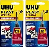 UHU 45885 Modellbaukleber, Plast Spezial, 30 g mit Feindosierspitze (2x Plast Spezial 30 g)