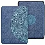 WALNEW Hülle für Amazon Kindle Paperwhite 10. Generation 2018, PU Leder Schutzhülle Tasche für Neue wasserfest Kindle Paperwhite 10th Gen(Model NO. PQ94WIF) mit Automatischer Aufwach/Ruhe-Funktion