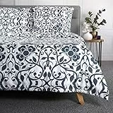 HOMLA HEDE Bettwäsche Mikrofaser-Bettwäsche - Weich Angenehme Bettwäsche - Wohndecke Flauschig Bettdecke Bettwäsche für Sofa Couch Bett Minimalistisch - 160x200cm, Blau