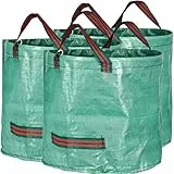 GardenMate 3x Gartensack 60l aus robustem Polypropylen-Gewebe (PP) 150gsm
