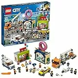 LEGO City Donut Shop Opening 60233 Store Opening Build and Play with Toy Taxi, Van and Truck with Crane, Easy Build with Minifigures for Boys and Girls (790 Pieces)