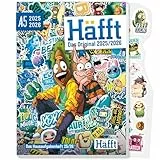 Häfft® Original Hausaufgabenheft 2025/2026 A5 'Stickermania' ultimativer Schülerkalender, Schülerplaner - nachhaltig & klimafreundlich