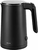 ZWILLING ENFINIGY Wasserkocher mit Edelstahl-Kalkfilter & Überhitzungsschutz, kabellos, 1850 Watt, 1,0 Liter, Schwarz