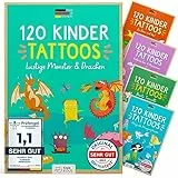 Famifidus 120 hautfreundliche Kinder Tattoos I I Dermatologisch SEHR GUT I Kindertattoos MADE IN GERMANY I Tattoo Kinder I Unsere Tattoos für Kinder