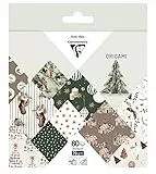 Clairefontaine 95638C - Packung mit 60 Bogen Origamipapier 70g m2, 15x15cm, Weihnachten Cozy, 1 Pack