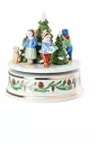 Hutschenreuther Weihnachten Sammelkollektion 2025 'Weihnachtsspiele Spieluhr groß XXL; Höhe 16 cm/Ø 15 cm; Melodie: Ihr Kinderlein kommet; limitiert auf 499 Exemplare