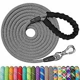 X XBEN Schleppleine für Hunde,3M /5M /10M /15M /20M /25M /30M Lang Robuste Hundeleine mit Abschließbarer Karabiner, Laufleine Trainingsleine für Welpen Kleine Mittlere Große Hunde,Weiche Handschlaufe