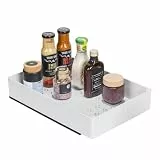 WENKO Schrankauszug Mod. Simon L, ausziehbarer Vorratsorganizer für die Küche, Schrank Organizer mit Einschubrastung, Auszugslänge bis 70 cm, Bodenmontage, inkl. Schrauben