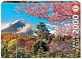 Educa - Puzzle 2000 Teile für Erwachsene | Burg Osaka, 2000 Teile Puzzle für Erwachsene und Kinder ab 14 Jahren, Japan, Asien (19276)