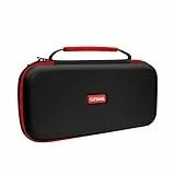GXTrust 1251 Tasche für Nintendo Switch 2, Switch Hülle mit Stoßfeste Design, Tragegriff, Aufbewahrung für 4 Joy-Con, Schutzhülle mit Tasche für Handgelenksriemen und 12 Spiele, Schwarz