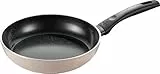 BALLARINI Ledro Bratpfanne, 24 cm, Aluminium, Induktionsgeeignet, Keramik-Antihaftbeschichtung, Thermopoint, Made in Italy, Beige