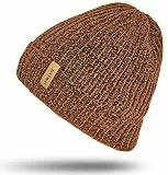 Sukeen Mütze Herren, Strickmütze Wintermütze, Weiche Warme Beanie für Herren Damen, Dehnbare Strickmütze mit Dickem,Warmem Futter,Klassische Unisex