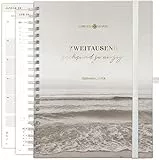 Lebenskompass® Ringbuch Kalender 2026 Buchkalender A5 'DUNE' - Schöner Wochenkalender & Terminplaner 2026 - stabiles Hardcover - Taschenkalender 2026 - Buchkalender A5 + Viele Extras