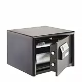 BURG-WÄCHTER Möbeltresor mit elektronischem Zahlenschloss, Combi-Line, Sicherheitsstufe S2, Feuerschutz LFS 30 P, VdS-geprüft, 27 l, 55 kg, CL 420 E, Schwarz