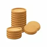 16 Stück Korkuntersetzer Rund, Kork Untersetzer Absorbierende HitzebestäNdige Runde Kork Untersetzer für die Meisten Tassen in Dem BüRo oder zu Hause (16PCS)