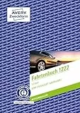 AVERY Zweckform 1222 Recycling Fahrtenbuch PKW (Finanzamt anerkannt, DIN A5 210x148mm, 64 Seiten|682 Fahrten, Deutschland & Österreich, Abgrenzung privater/geschäftlicher Fahrten) Softcover