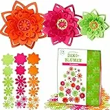 Creanino® Kinder Bastelset | Bastelpapier Set | Bastelspaß für die Familie | Dekoblumen | DIY Bastelset | Bastelset Kinder | Bastelsets | Blumen basteln Kinder
