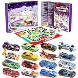 Autos Spielzeug Adventskalender Kinder 2025, Sportwagen Rennspielzeug, 24 Tage Weihnachtskalender Geschenk für 3-12 Jahre alt Jungen Mädchen
