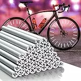 Büchel Unisex - Erwachsene 72er Verpackung Speichenreflektoren Seku Clips StVZO zugelassen 3M Scotchlite Material 360 Grad Sichtbarkeit, silber, 72 Stück EU
