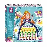 Janod - Mosaik-Set Prinzessinnen und Feen - Les Ateliers du Calme - Set für kreative Freizeitbeschäftigungen Kinder - Entwicklung von Feinmotorik und Konzentration - Ab 5 Jahren, J07962