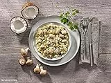 ration1 Pilze mit Reis in Kokossoße 4x 400g, Fertiggerichte lange haltbar, vegan laktosefrei & glutenfrei, Outdoor, Trekking Nahrung, Camping Essen, Festival, 10 Jahre haltbare Notfallnahrung