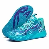 Bolognifi Unisex-High-Top-Basketballschuhe, rutschfeste Gummilaufsohle, ideal for Training und Spiele im Freien(Blue,40 EU)