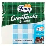Foxy – Servietten doppiovelo, grantavola Schotten – 9 Packungen 43 Stück [387 Stück]