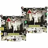 com-four® 52-teiliges Wand Aufkleber Set - Horror Party Dekoration zum Schmücken von Wänden, Türen, Fenstern und Mehr - Halloween Dekoration (02 Stück - Wanddeko Set1)