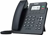 Yealink SIP-T31P IP-Telefon, 2 VoIP-Konten, 5,8 cm (2,3 Zoll) grafisches Display, Dual-Port 10/100 Ethernet, 802.3af PoE, Netzteil Nicht enthalten (SIP-T31P)
