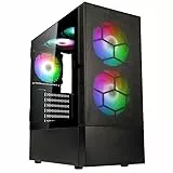 Kolink Observatory MX Glass PC-Gehäuse, Kolink Umbra ARGB-Lüfter, Mesh-PSU-Verkleidung, Glasfrontplatte, SPCC-Stahl, Midi Tower, Weiß