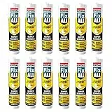 12x Soudal Fix ALL Turbo, Universalkleber, 430g, Kartusche, weiss