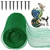 4m x 5m Vogelnetz Vogelschutznetz engmaschig (15x15mm) Robust, witterungs- & UV-beständig grün, Kirschbaum Netz feinmaschig Laubnetz Teichnetz Obstbaumnetz Taubennetz Gartennetz Balkon Netz