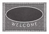 CarFashion 270752A PUR, ScrapClean , Türmatte , Fußabtreter , Schmutzfangmatte, für Innen und Aussen , Anthrazit-Metallic , Größe ca. 59 x 39 cm