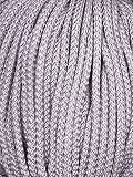 Slantastoffe Kordel 5 mm Schnur Turnbeutel Synthetik (Hellgrau, 10m)
