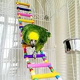 H?lzerne Strickleiter, Spielzeug für V?gel, Papageien, Sittiche, Nymphensittiche, Aras, Graupapageien, Kakadus, Ratten, M?use. Rennm?use, Chinchillas, Meerschweinchen, Eichh?rnchen. K?fig-Sitzstange