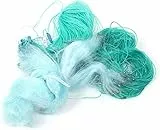 Duokon Nylon Fischernetz,50m Länge 1,5m Höhe DREI Schichten Schweres Fischernetz mit Float Fishing Zubehör Sink Net(4 Finger)