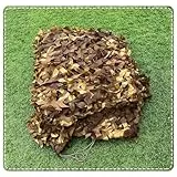 Xrdbfd Tarnnetz, Sonnensegel, 1.5x2m 3x4m 3x5m 4x6m 4x8m 5x10m Sonnenschutz Camouflage Netz, Militärisch Verstärktes Tarnnetz, Outdoor Jagd Schattennetz Abdeckung,desert-2x4m(6.6 * 13ft)