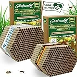 ERDENFREUND® 6 & 8mm Premium Graspapier Niströhren für Wildbienen ohne Splitter 2x250 Nisthülsen Insektenhotel Füllmaterial 100% wetterfest ganzjährig (2x250 Premium Wildbienen Nisthülsen 6 & 8mm)