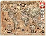 Educa - Puzzle 1000 Teile für Erwachsene | Antike Weltkarte, 1000 Teile Puzzle für Erwachsene und Kinder ab 14 Jahren, Landkarte (15159)