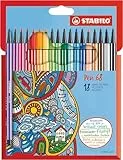STABILO - Premium-Filzstift - Pen 68-18er Pack