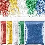 BOOMTOP 100g Glitzer zum Basteln Glitzerpulver Fein Rot Grün Gold Silber Blau Weihnachten Basteln Kerzen Glitter Pulver Glitzer Glitzerpuder für Nägel Gesicht Kartenbasteln Handwerk Nagelkunst