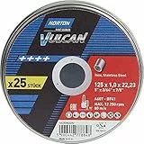 Norton Trennscheibe Dose 10x Vulcan Inox 125x1,0mm