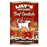 Lily's Kitchen Mit natürlichen Zutaten hergestellt Für ausgewachsene Hunde Nassfutter-Dose Eine Rindsgulasch 6 x 400g
