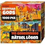 QUOKKA 1000-Teiliges Puzzle Für Erwachsene Mythories Antike Götter Ägyptens – Premium-Box-Verpackung Mit Zusätzlichen Spannenden Herausforderungen - Ideal Zum Entspannen