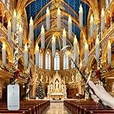 CJBIN 20 Stück Schwebende Kerzen mit Zauberstab, Flammenlose Hängende Kerzen, LED Fliegende kerzen Warmes Licht, Flying Candles Floating Batteriebetriebene für Halloween Weihnachten Party Deko