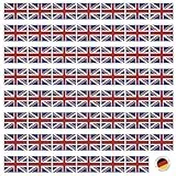 Samunshi® Aufkleber Set Großbritannien Fahnen Autoaufkleber 55 Flaggen Set je 2cm breit | Länderflaggen Länderfahnen | Modellbau Fahrrad Auto Motorrad